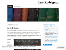 Tablet Screenshot of izzyrodriguez.com